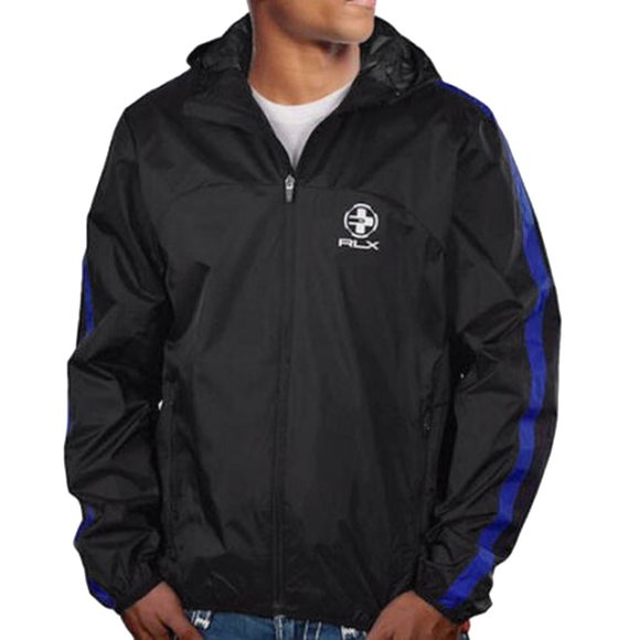 NEW $189 Ralph Lauren RLX Windbreaker Jacket!BlackLightweight Athletic Shell